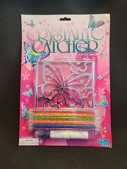 NIB Vintage Crystalite Catcher Suncatcher Butterfly Craft Kit, Fun Nostalgia!