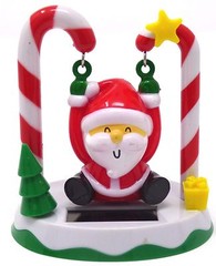 New Solar-Powered Christmas Swinging Santa ~ FREE SHIPPING