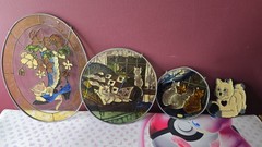 Vintage Stained Glass Cat Sun Catcher Decorations