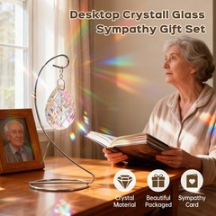 Sun Capture Light Drop Shape Vertical Crystal Glass Light Capture Device Gift