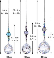 Versatile Crystal Prism Balls for Celebrations and Home Decor, 3 Count