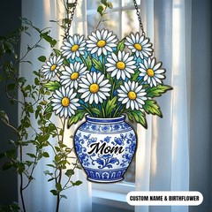 Personalized Daisy Flower Suncatcher Acrylic Gift