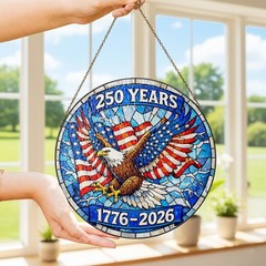 United States 250th Anniversary Stained Glass Suncatcher