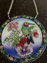 Diamond Dotz Art Hummingbirds Sun Catcher Acrylic (2 Designs) Finished-Sealed