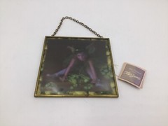 Via Vermont by Lisa Jane Fairy Sun Catcher in Gold Frame 2000 Enesco
